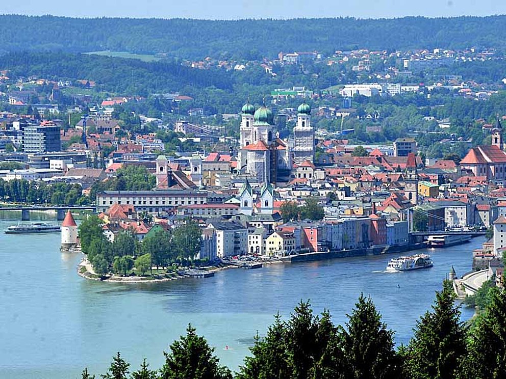 Passau - Dreiflüsse-Stadt in Deutschland