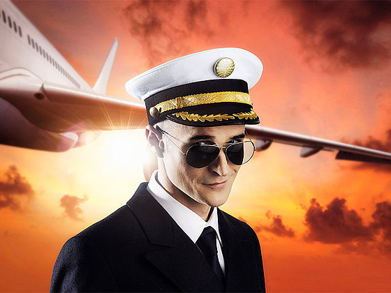 Pilot mit Sonnenbrille
