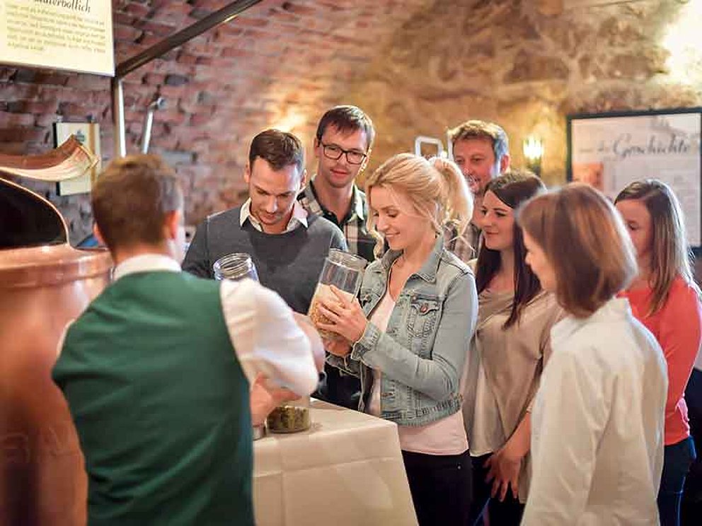 Gruppen-Führung in der Gasthof-Brauerei in Weitra im Waldviertel