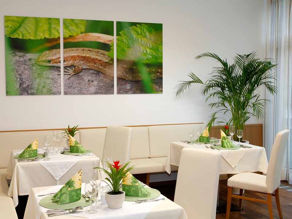 Restaurantdeko im Relax- und Wanderhotel Poppengut, Hinterstoder
