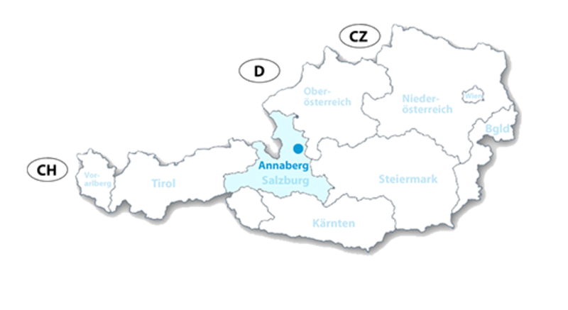 Annaberg - Karte zur Lage in Österreich