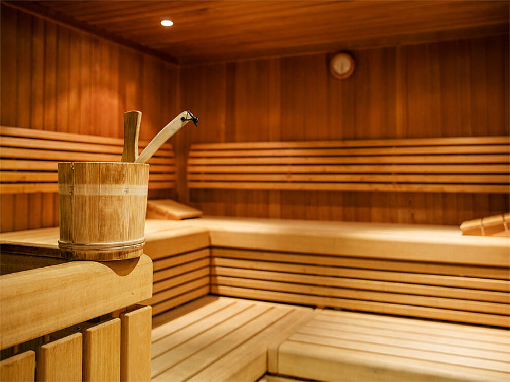 In der Finnischen Sauna im ARCOTEL Nike