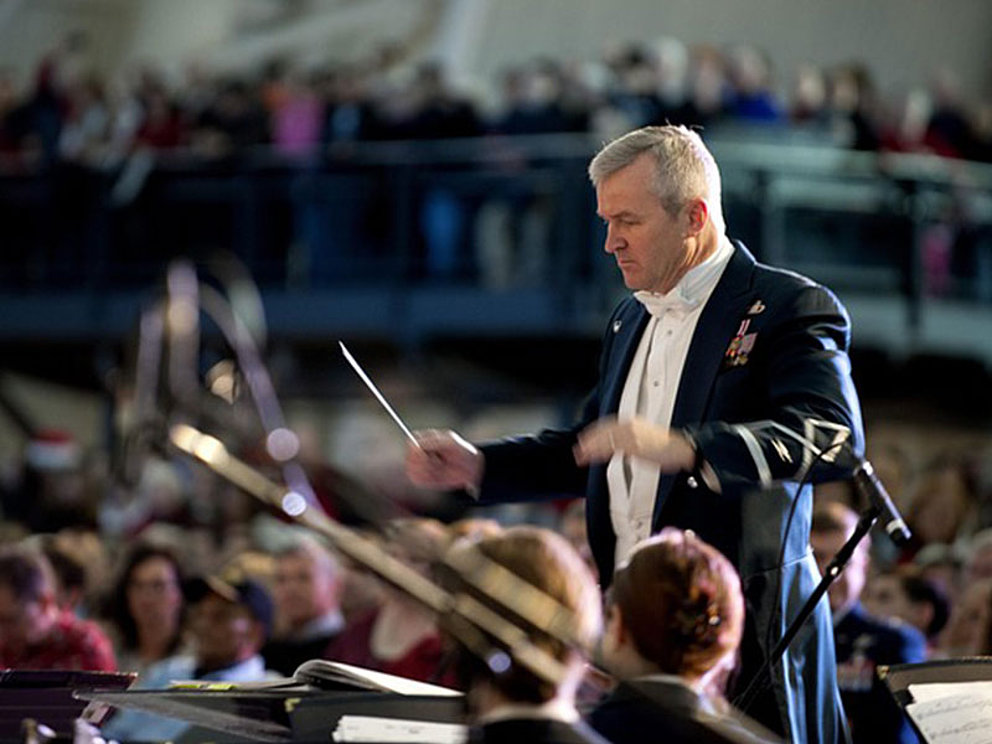 Dirigent im Orchester