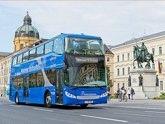 Sightseeing Bus in München in Deutschland